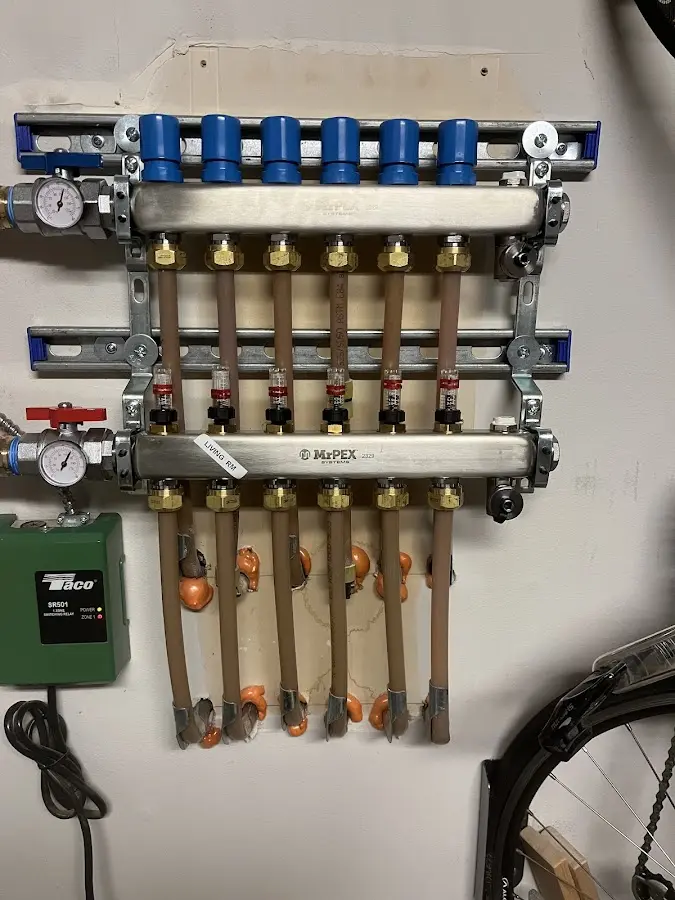 Plumber performing Gas Leak Detection at a residential property in Worcester